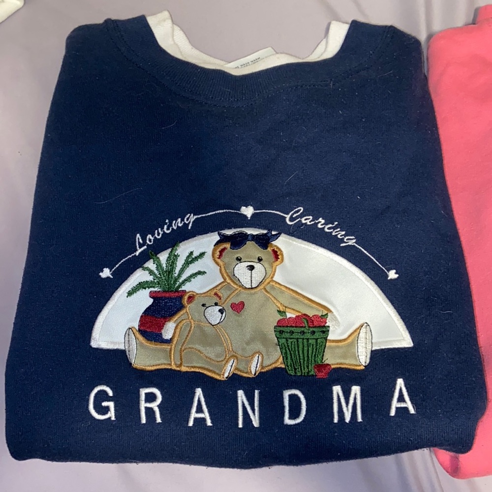 Vintage Embroidered Grandma sweatshirts!
